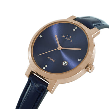 Maxima ATTIVO Women Dark Blue Dial Analogue Watch - O-57092LMLR